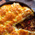 Pastel salado de carne con puré de papa y queso kraft