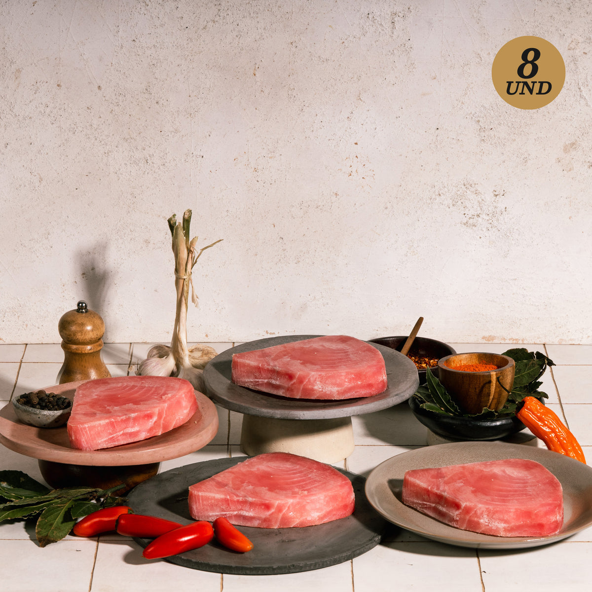 Combo Steak de Atún x 8 unidades de 220g c/u