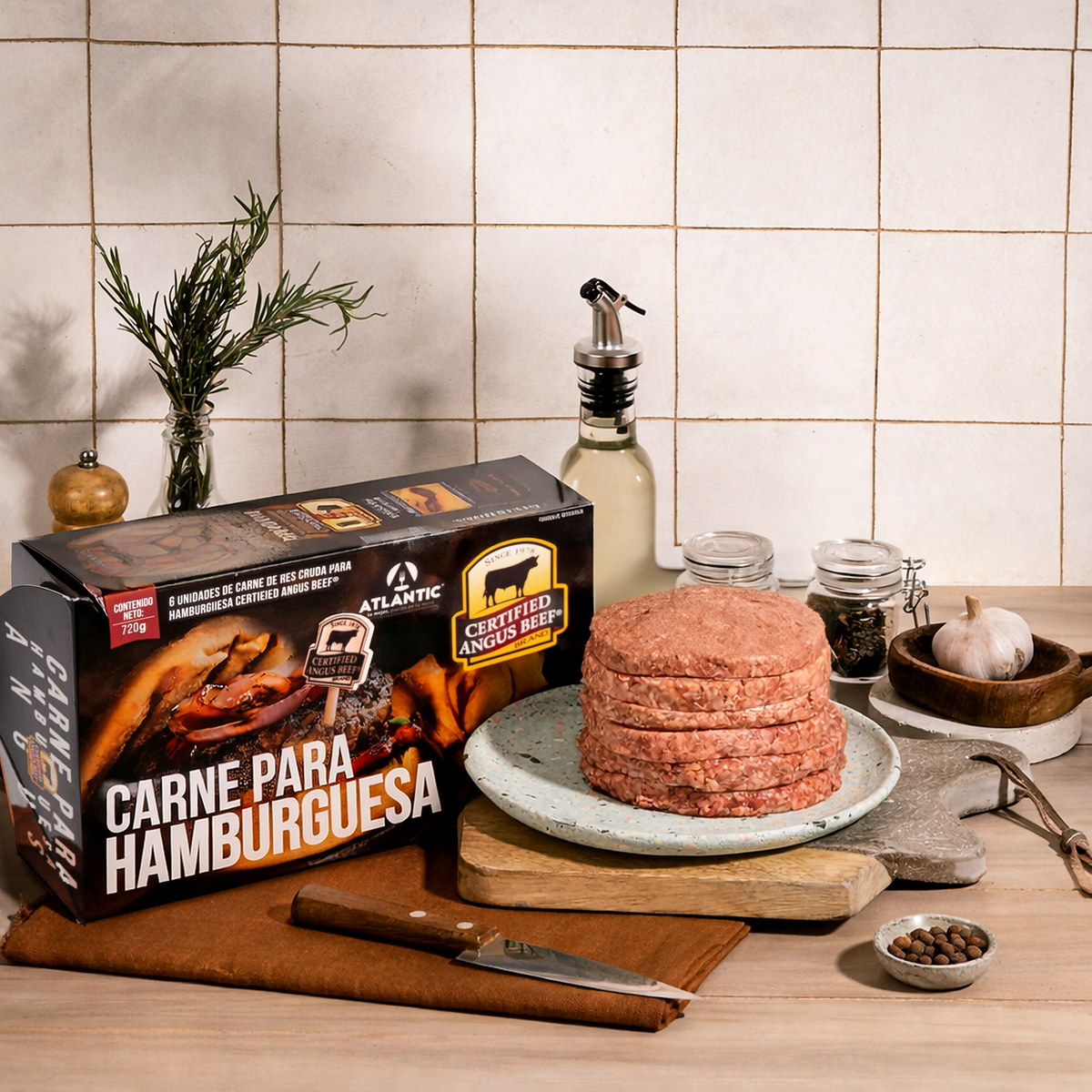 Carne para Hamburguesa Certified Angus Beef® x2 paquetes