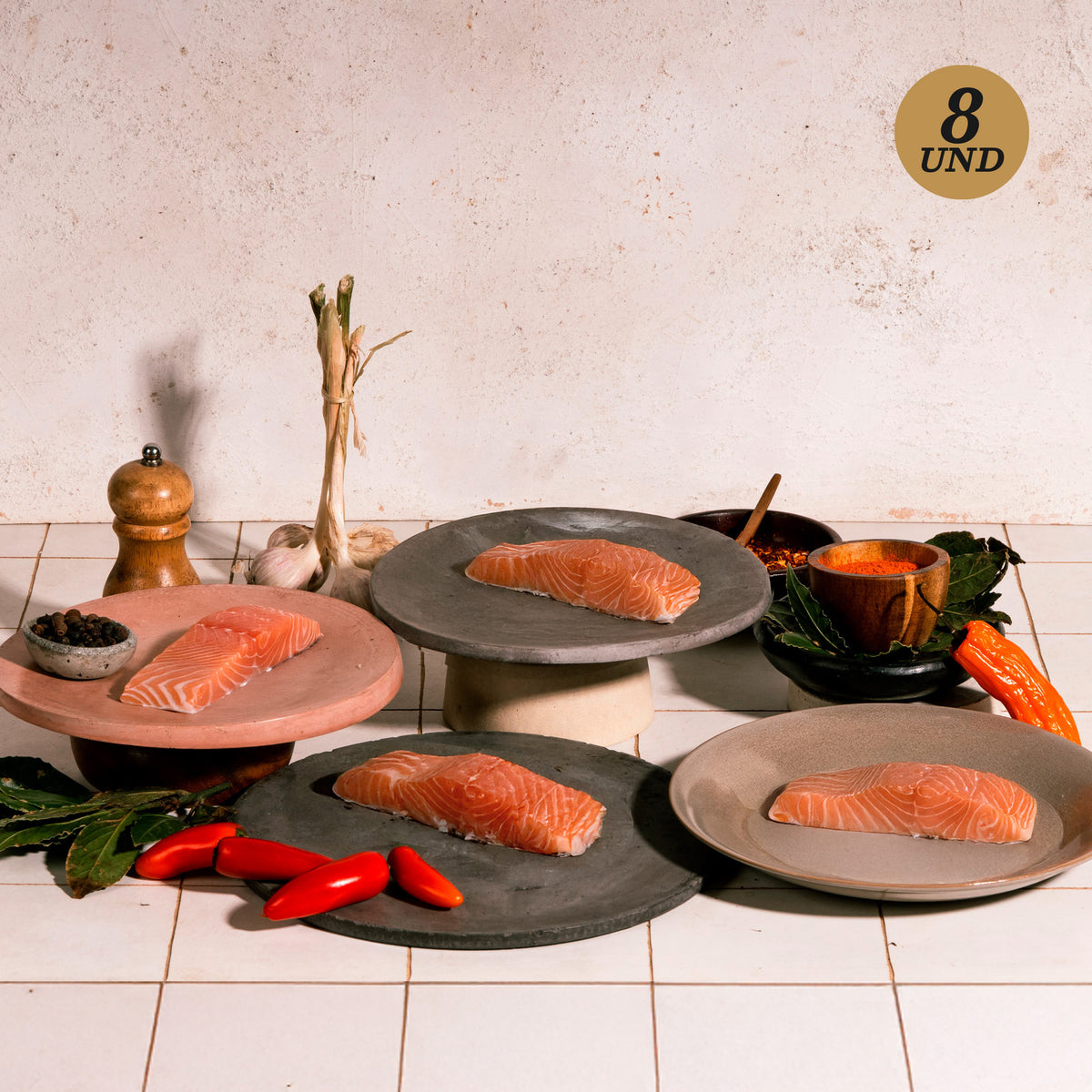 Combo Salmón Premium x 8 unidades de 170g c/u