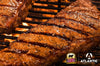 Asado de Tira al carbón con salsa barbacoa casera