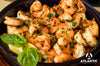 Camarones al ajillos y cilantro