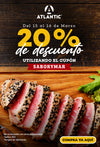 T&C cupón SABORYMAR 20% Off 15 y 16 de marzo de 2024