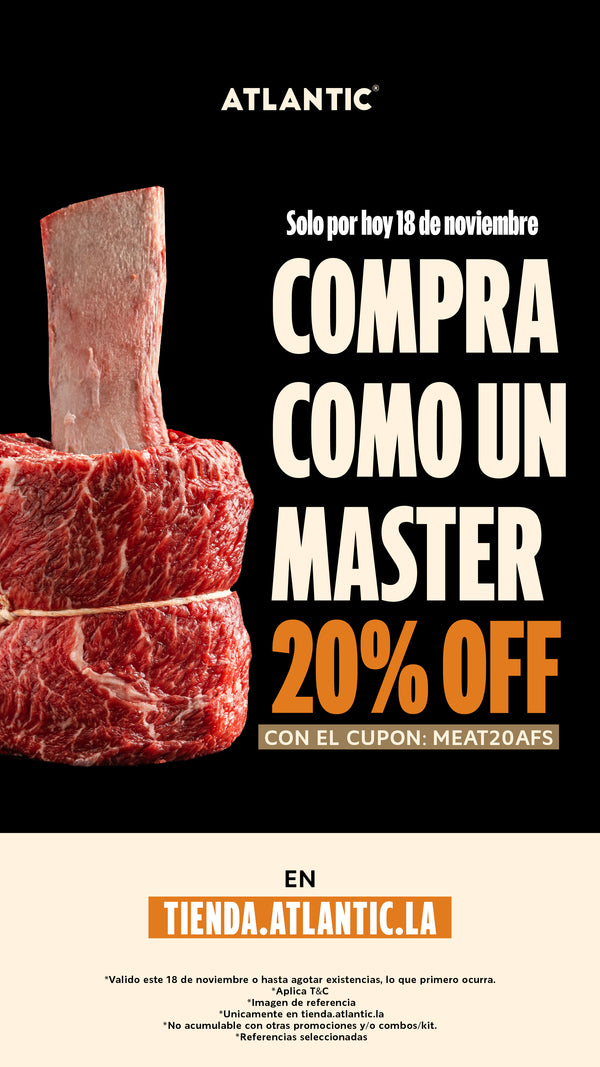 T&C cupón MEAT20AFS 20% Off solo por hoy 18 de Noviembre de 2024