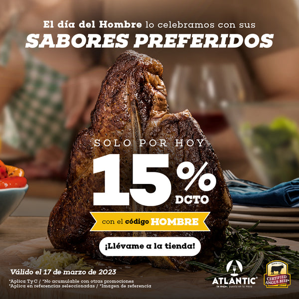 T&C cupón 15% de descuento 17 de marzo 2023