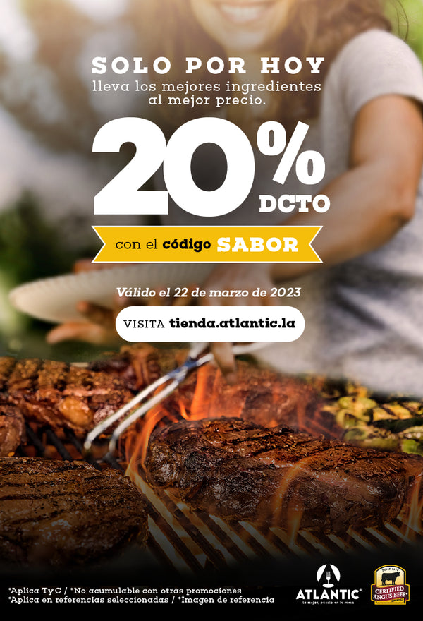 T&C cupón 20% de descuento 22 de marzo 2023