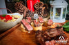 Montaditos de New York Steak Certified Angus Beef®   y salsa de queso azul