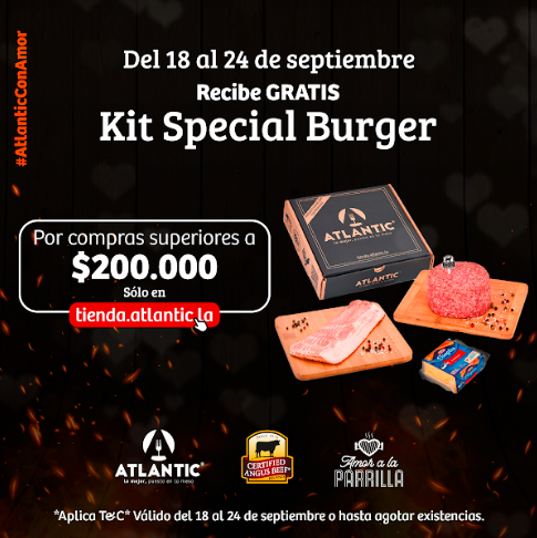 T&C dinámica obsequio kit special burger