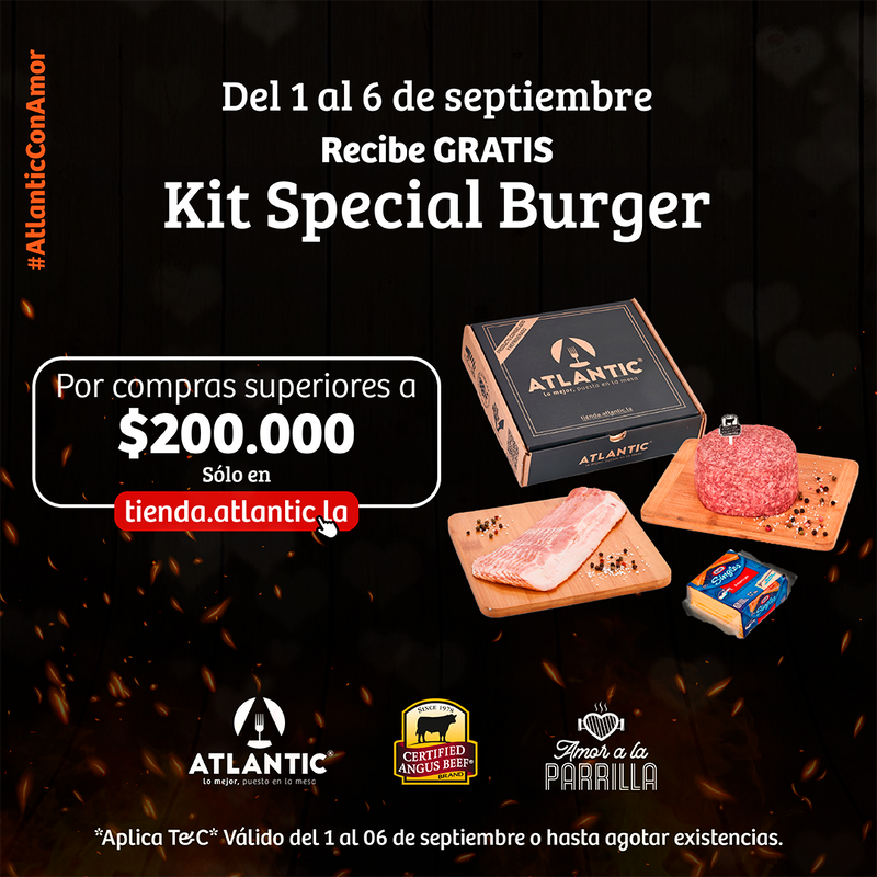 T&C dinámica obsequio kit especial burger