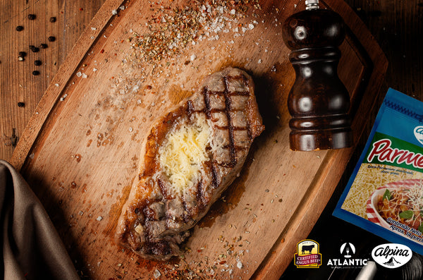 New York Certified Angus Beef® con costra de queso parmesano Alpina
