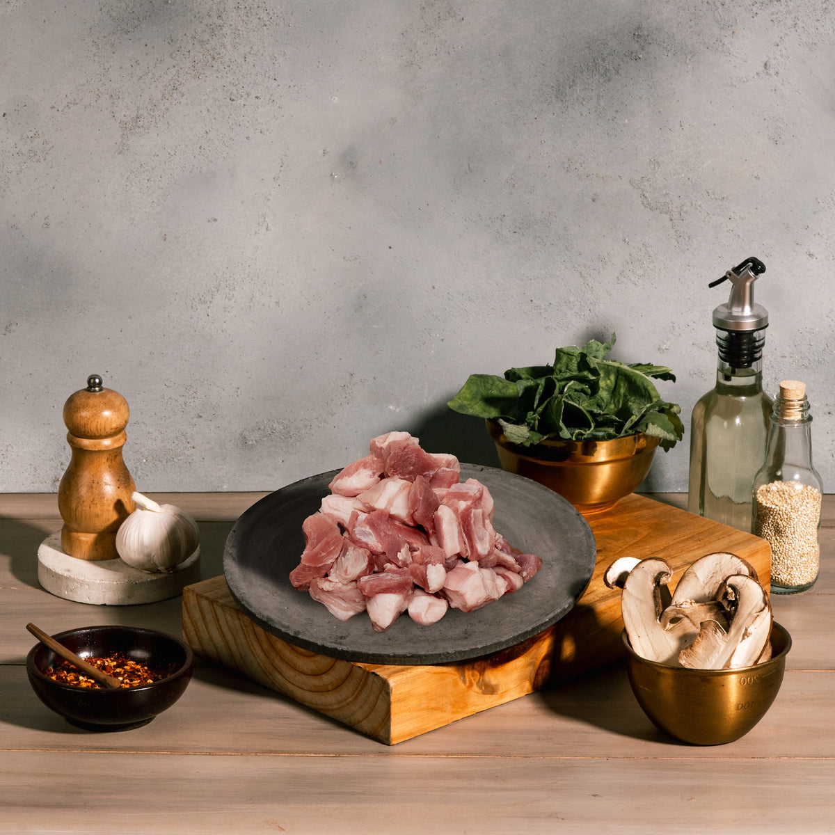 Tocino Carnudo en Cubitos x 500g