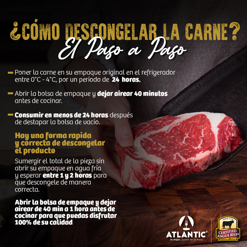 Paso a paso de ¿Cómo descongelar la carne?